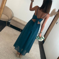 ROBE DOS NU BLEU BIANCA - La Petite Somptueuse