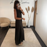 ROBE DOS NU CHOCO ARMELLE - La Petite Somptueuse