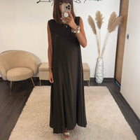 ROBE DOS NU CHOCO ARMELLE - La Petite Somptueuse