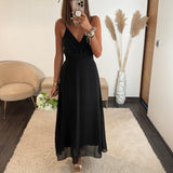 ROBE DOS NU NOIR BIANCA - La Petite Somptueuse