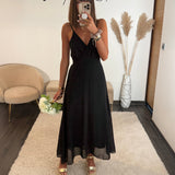 ROBE DOS NU NOIR BIANCA - La Petite Somptueuse