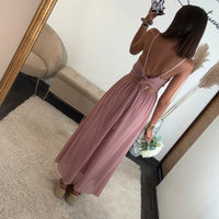 ROBE DOS NU ROSE BIANCA - La Petite Somptueuse
