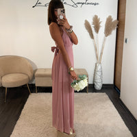 ROBE DOS NU ROSE BIANCA - La Petite Somptueuse