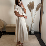 ROBE ECRU CHLOE - La Petite Somptueuse
