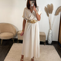 ROBE ECRU CHLOE - La Petite Somptueuse