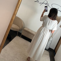 ROBE ECRU CHLOE - La Petite Somptueuse