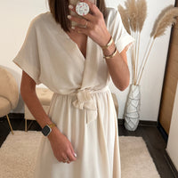 ROBE ECRU CHLOE - La Petite Somptueuse
