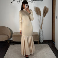 ROBE ECRU DAPHNE - La Petite Somptueuse