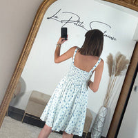 ROBE FLEURIE MINTY - La Petite Somptueuse