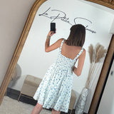 ROBE FLEURIE MINTY - La Petite Somptueuse