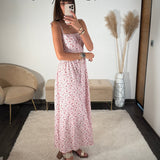 ROBE FLEURIE ROSE LENA - La Petite Somptueuse