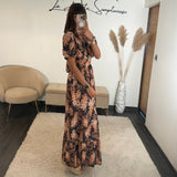 ROBE FLOWERS CHOCO LILY - La Petite Somptueuse