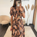 ROBE FLOWERS CHOCO LILY - La Petite Somptueuse