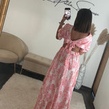 ROBE FLOWERS ROSE LILY - La Petite Somptueuse