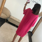 ROBE FUCHSIA CHARLIZE - La Petite Somptueuse