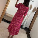 ROBE FUCHSIA CITRON - La Petite Somptueuse