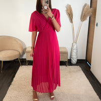ROBE FUCHSIA FLORIA - La Petite Somptueuse