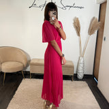 ROBE FUCHSIA FLORIA - La Petite Somptueuse