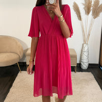 ROBE FUCHSIA HILONA - La Petite Somptueuse