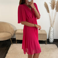 ROBE FUCHSIA HILONA - La Petite Somptueuse