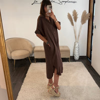 ROBE GAZE DE COTON CHOCO JULIE - La Petite Somptueuse