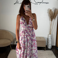ROBE IMPRIME PURPLE - La Petite Somptueuse