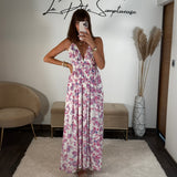 ROBE IMPRIME PURPLE - La Petite Somptueuse