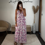 ROBE IMPRIME PURPLE - La Petite Somptueuse