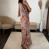 ROBE IMPRIME ROSE JOYCE - La Petite Somptueuse