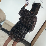ROBE IMPRIMÉE BAMBI NOIR - La Petite Somptueuse