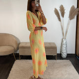 ROBE JAUNE GAZE DE COTON SUNNY - La Petite Somptueuse