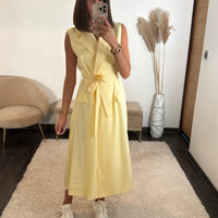 ROBE JAUNE HELENA - La Petite Somptueuse