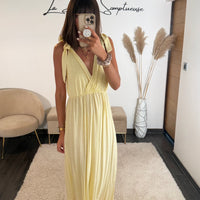 ROBE JAUNE SANDRA - La Petite Somptueuse