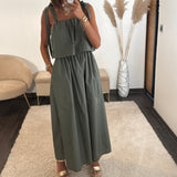 ROBE KAKI ADELAIDE - La Petite Somptueuse