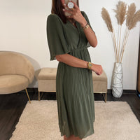ROBE KAKI HILONA - La Petite Somptueuse