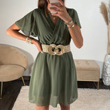 ROBE KAKI MALLAURY - La Petite Somptueuse