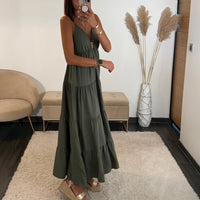 ROBE KAKI SOLEIL - La Petite Somptueuse