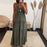 ROBE KAKI SOLEIL - La Petite Somptueuse