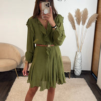 ROBE KAKI SUNNY - La Petite Somptueuse