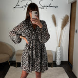 ROBE LEOPARD ARIANA - La Petite Somptueuse