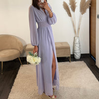 ROBE LILAS FLUIDE MARTA - La Petite Somptueuse
