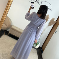 ROBE LILAS FLUIDE MARTA - La Petite Somptueuse
