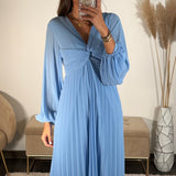 ROBE LONGUE BABY BLUE MAEVA - La Petite Somptueuse