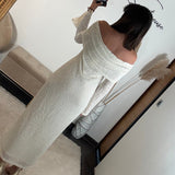ROBE LONGUE BEIGE ALBA - La Petite Somptueuse