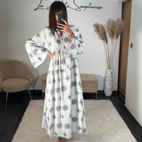 ROBE LONGUE BLANCHE SUNNY - La Petite Somptueuse