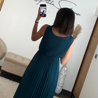 ROBE LONGUE BLEU AMBRE - La Petite Somptueuse