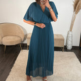 ROBE LONGUE BLEUE JULIA - La Petite Somptueuse