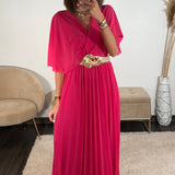 ROBE LONGUE FUCHSIA JULIA - La Petite Somptueuse