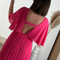 ROBE LONGUE FUCHSIA JULIA - La Petite Somptueuse