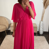 ROBE LONGUE FUCHSIA JULIA - La Petite Somptueuse